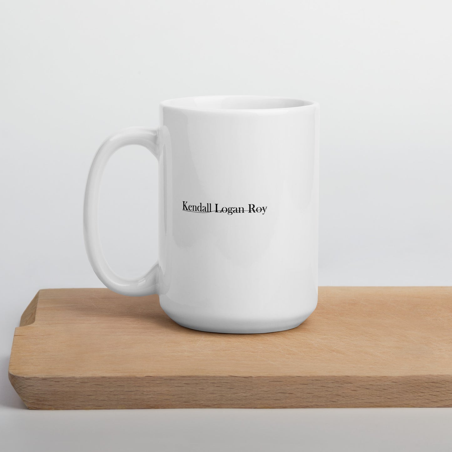 Kendall Logan Roy Underline White Glossy Mug