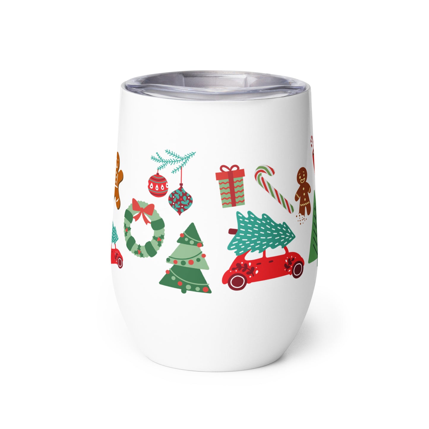 Cup of Christmas Cheer Wine Tumbler