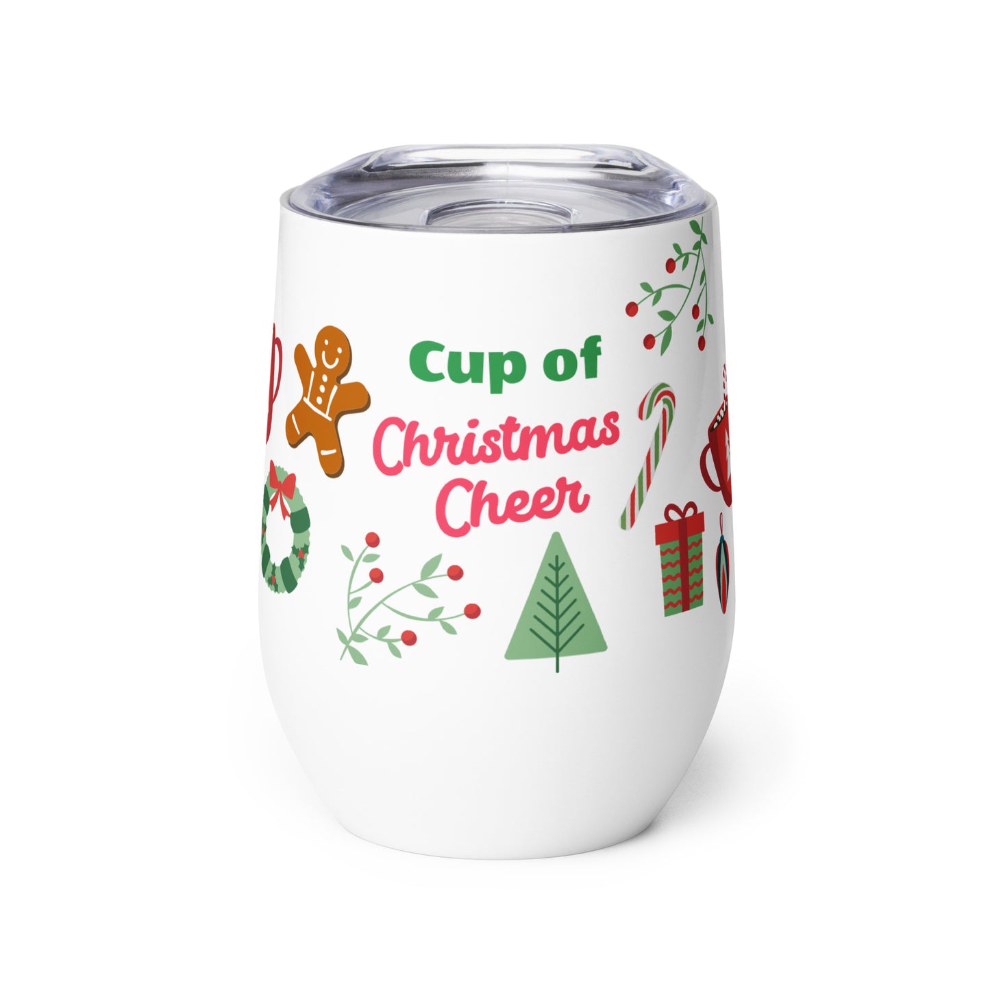 Cup of Christmas Cheer Wine Tumbler