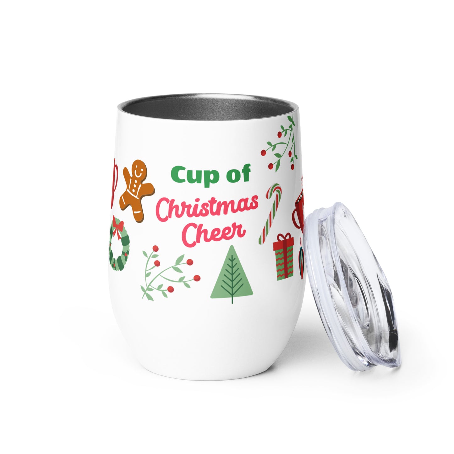 Cup of Christmas Cheer Wine Tumbler