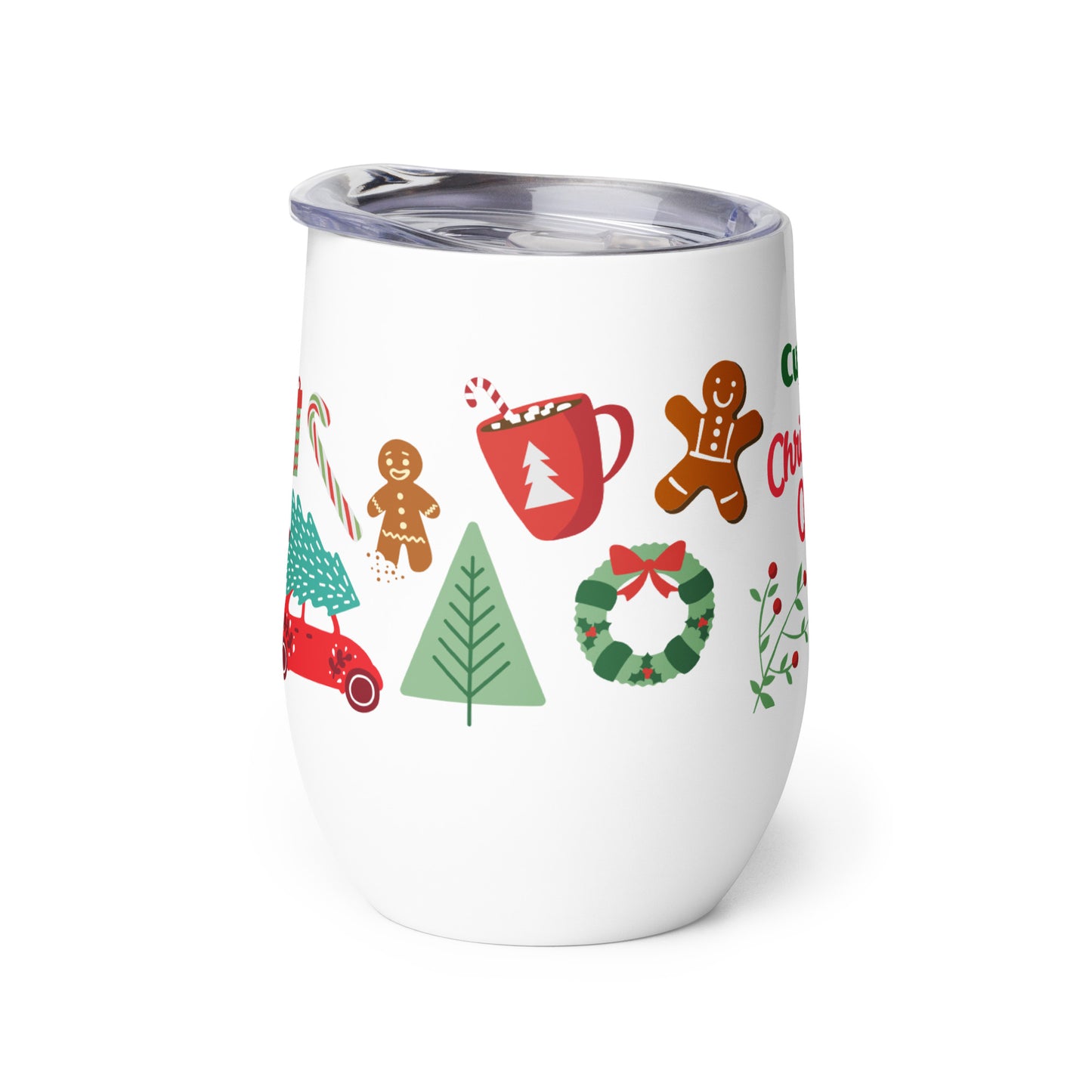 Cup of Christmas Cheer Wine Tumbler