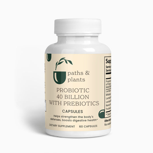 Paths & Plants Probiotic 40 Billion with Prebiotics - 60 Capsules