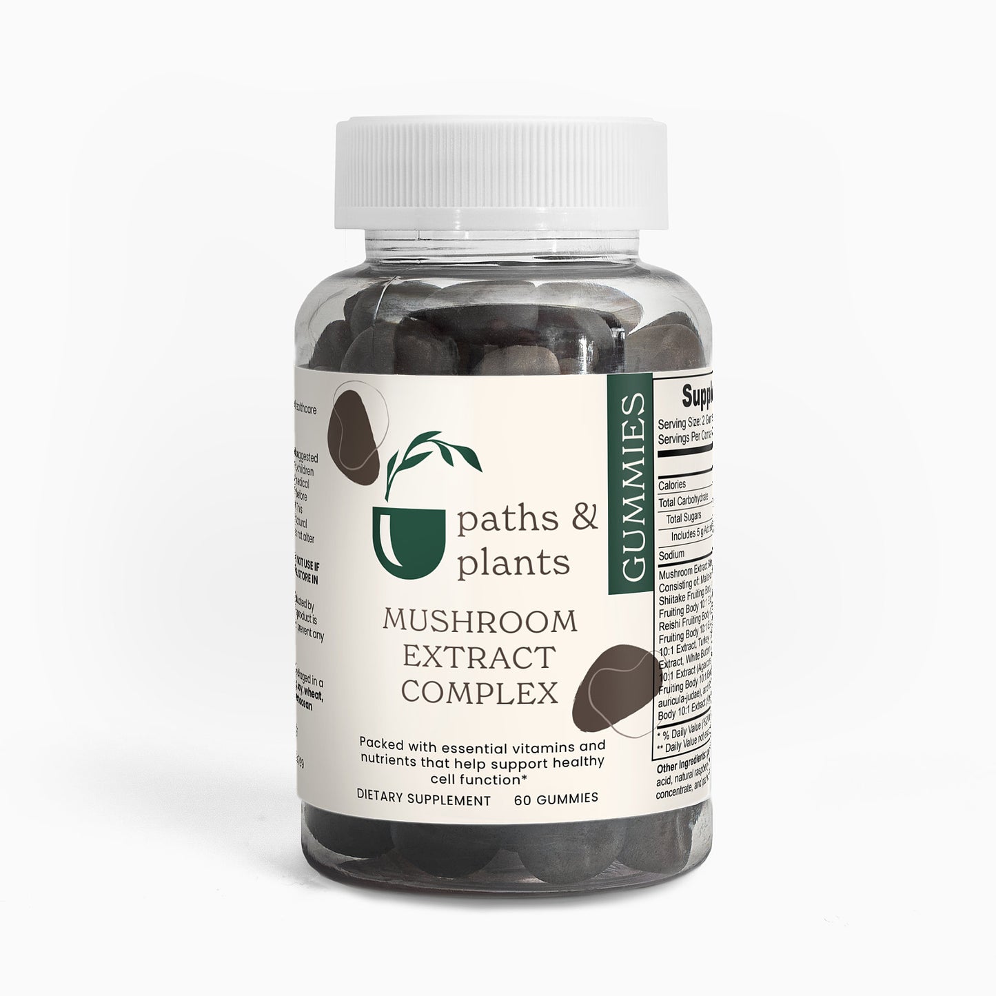 Paths & Plants Mushroom Gummies - 60 gummies