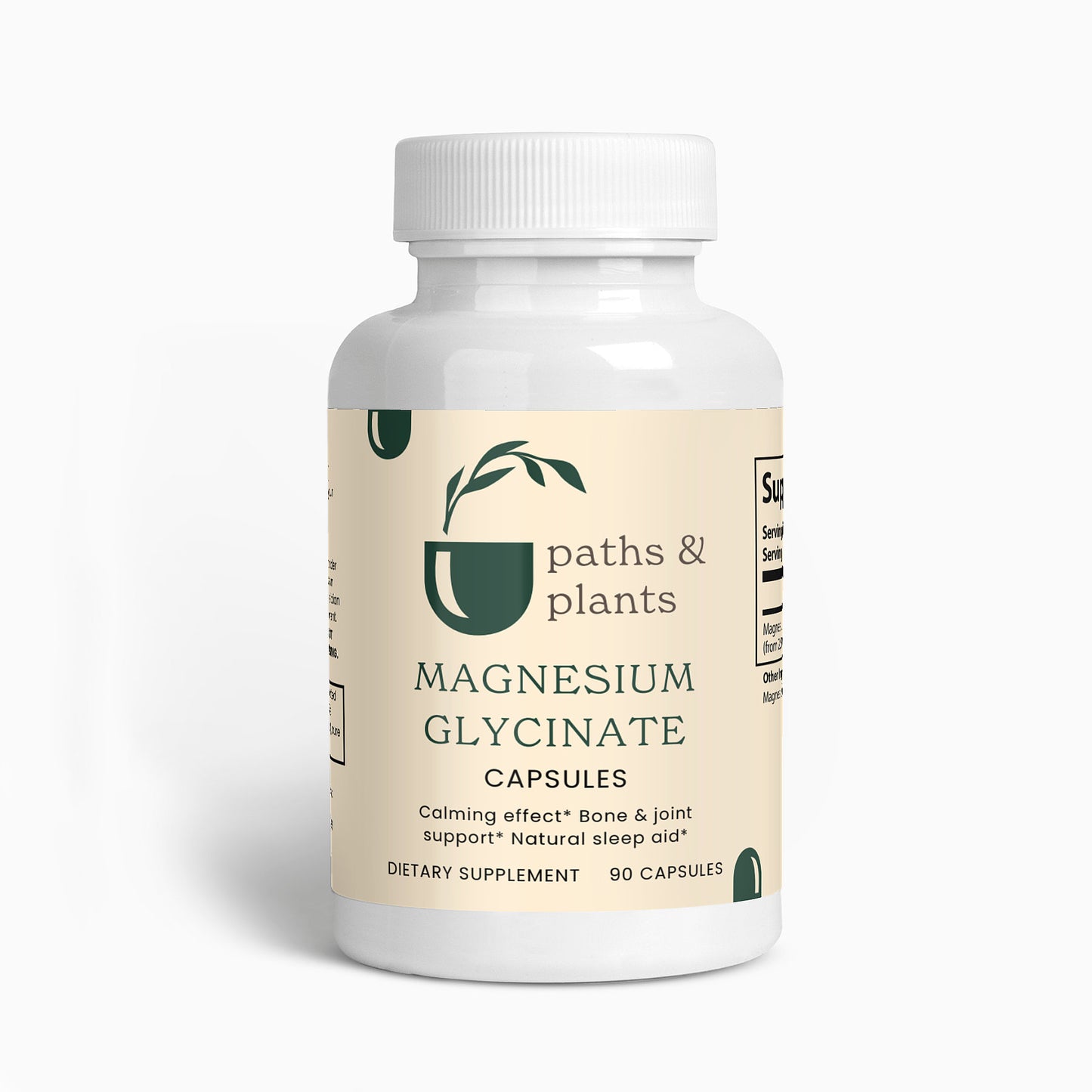 Paths & Plants Magnesium Glycinate - 90 capsules