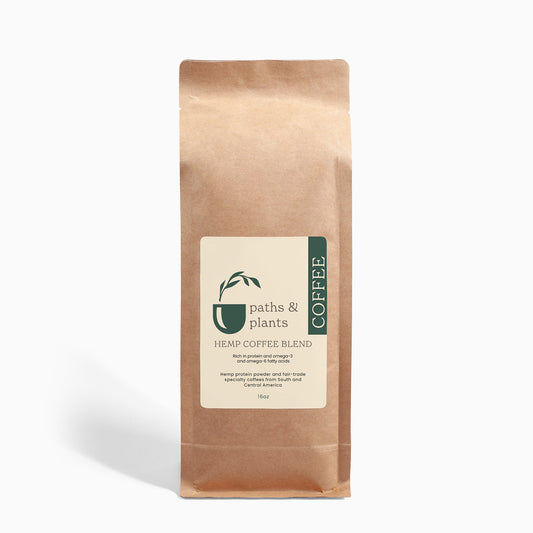 Paths & Plants Organic Hemp Coffee Blend - Medium Roast 16oz