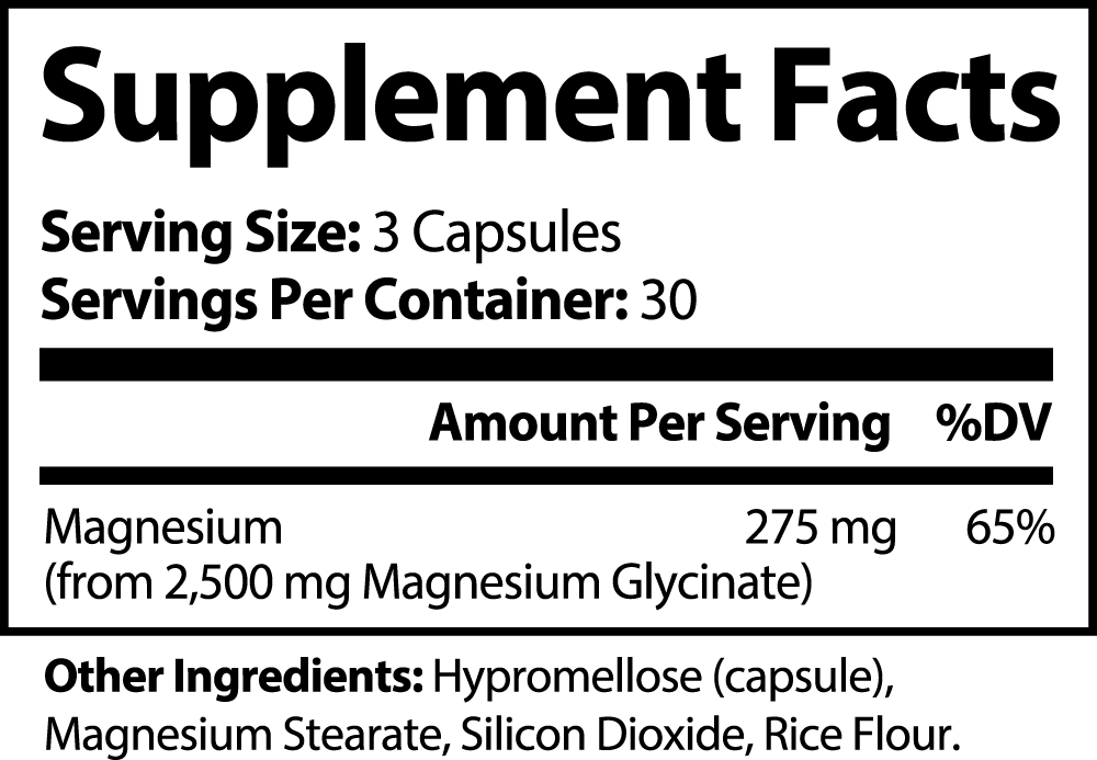 Paths & Plants Magnesium Glycinate - 90 capsules